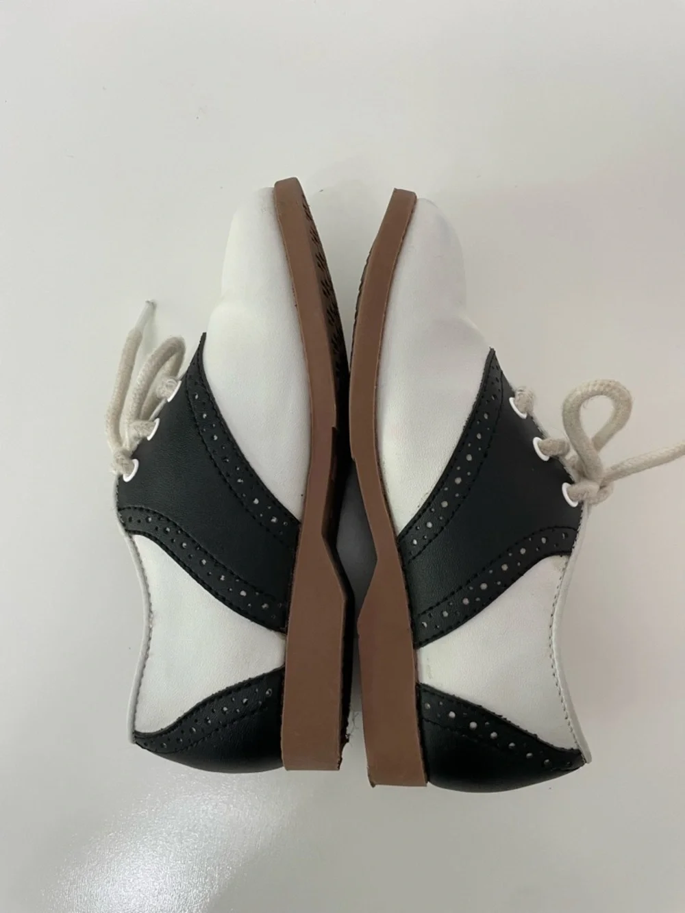 SmartFit Low-Top Saddle Shoes Black White Girls 11 Girlhoodcore Cottagecore 50s